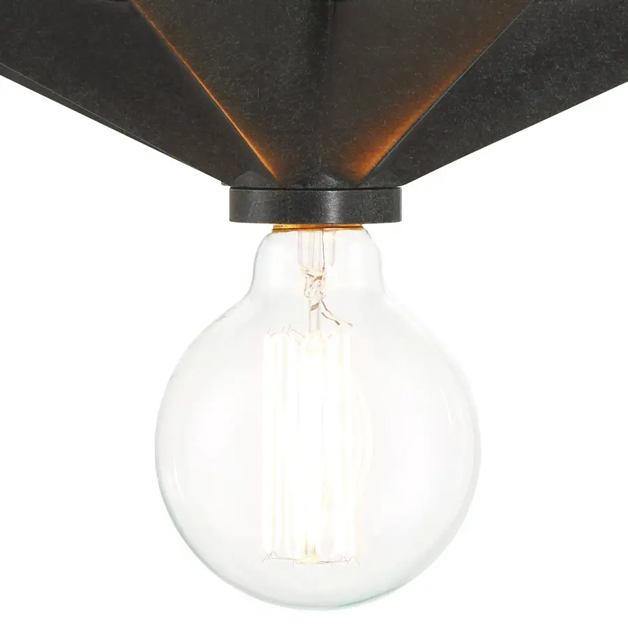 Whimsical Coastal Flush Mount with Rustic Edge - Image 5