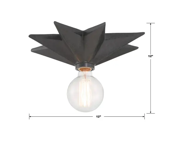 Whimsical Coastal Flush Mount with Rustic Edge - Image 7