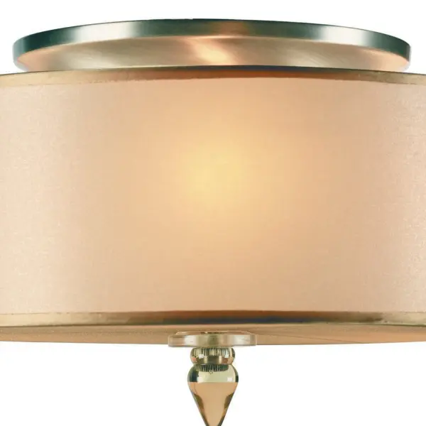 Luxo 14" Semi Flush Mount in Antique Brass - Image 3