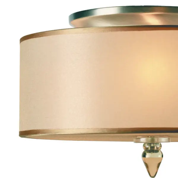 Luxo 14" Semi Flush Mount in Antique Brass - Image 4