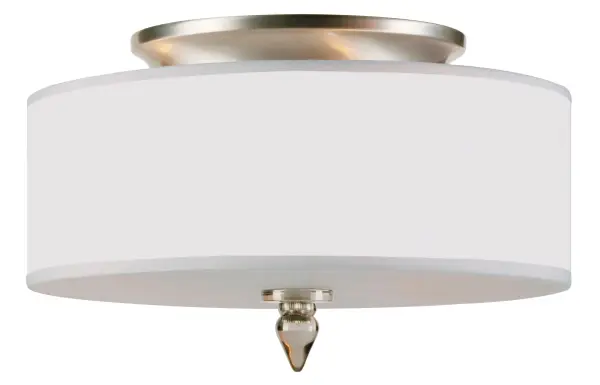 Luxo 14" Semi Flush Mount in Antique Brass - Image 7