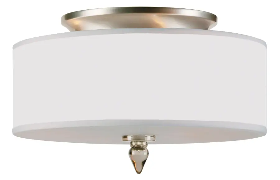 Luxo 14" Semi Flush Mount in Antique Brass - Image 7