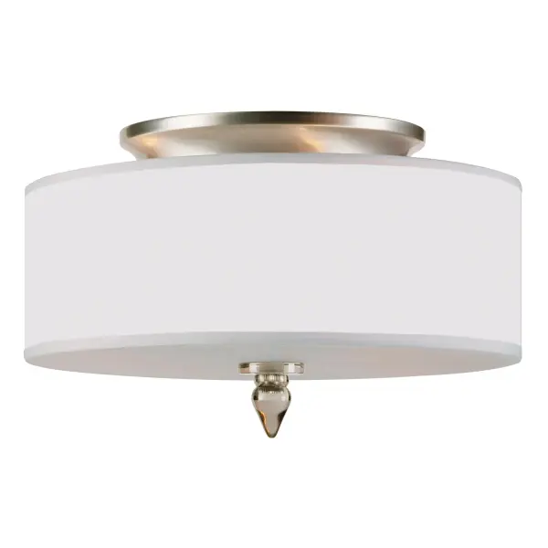 Luxo 14" Semi Flush Mount in Antique Brass - Image 8