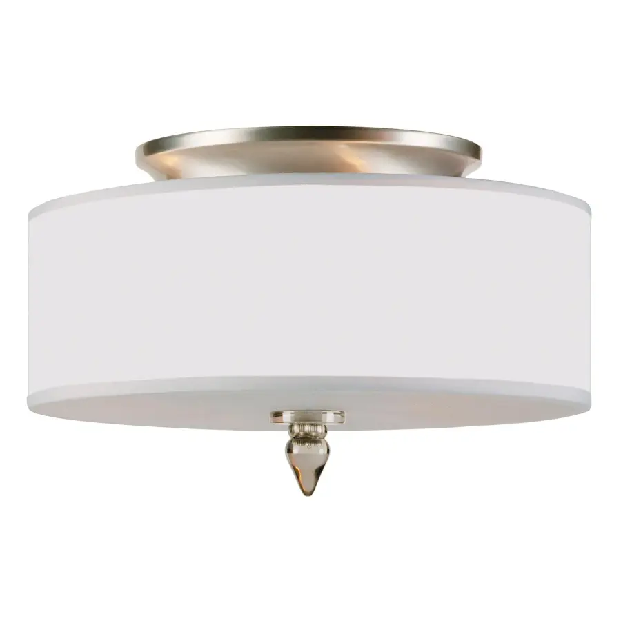 Luxo 14" Semi Flush Mount in Antique Brass - Image 8
