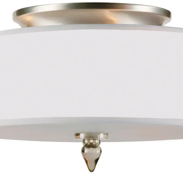 Luxo 14" Semi Flush Mount in Antique Brass - Image 9