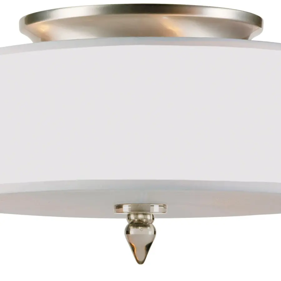 Luxo 14" Semi Flush Mount in Antique Brass - Image 9