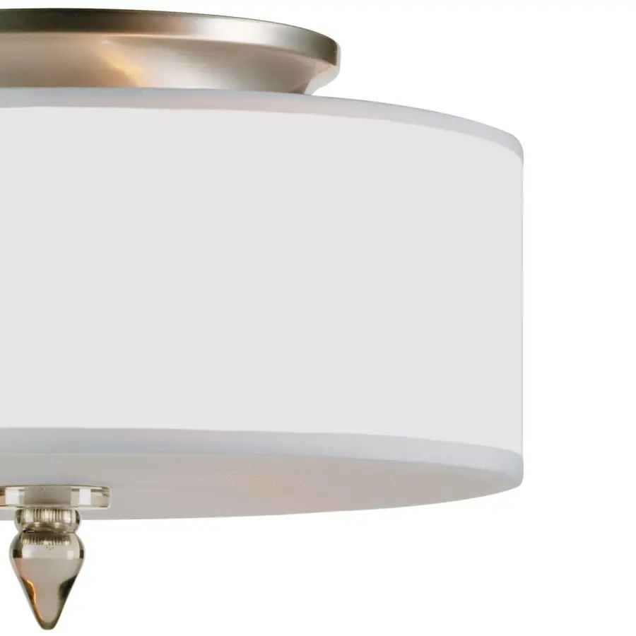 Luxo 14" Semi Flush Mount in Antique Brass - Image 10