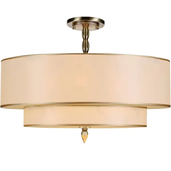 Luxo 26" Chandelier in Antique Brass - Image 2