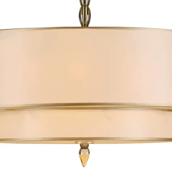 Luxo 26" Chandelier in Antique Brass - Image 3