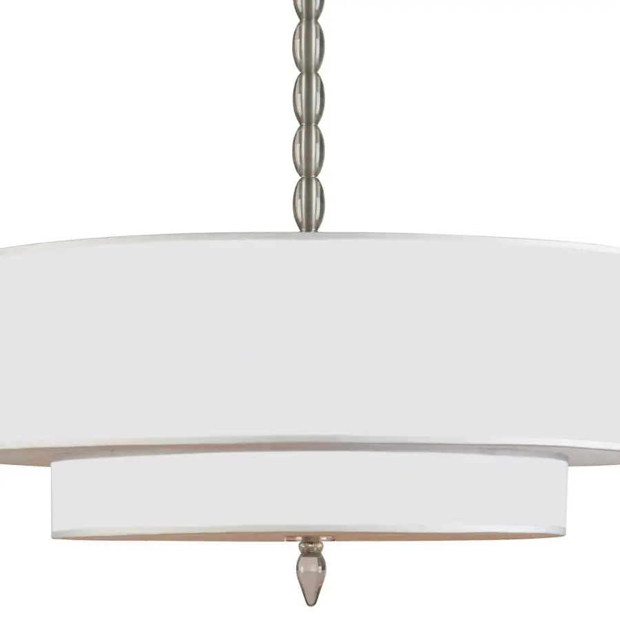 Luxo 26" Chandelier in Antique Brass - Image 9