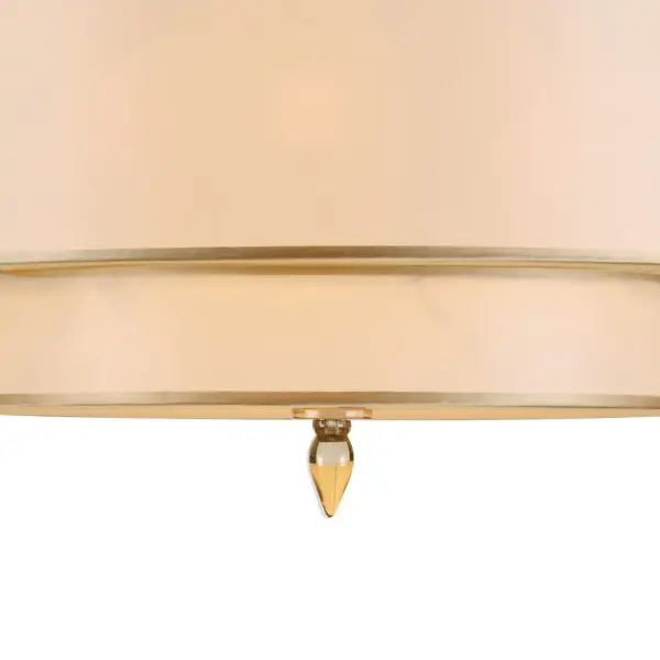 Luxo 26" Semi Flush Mount in Antique Brass - Image 3