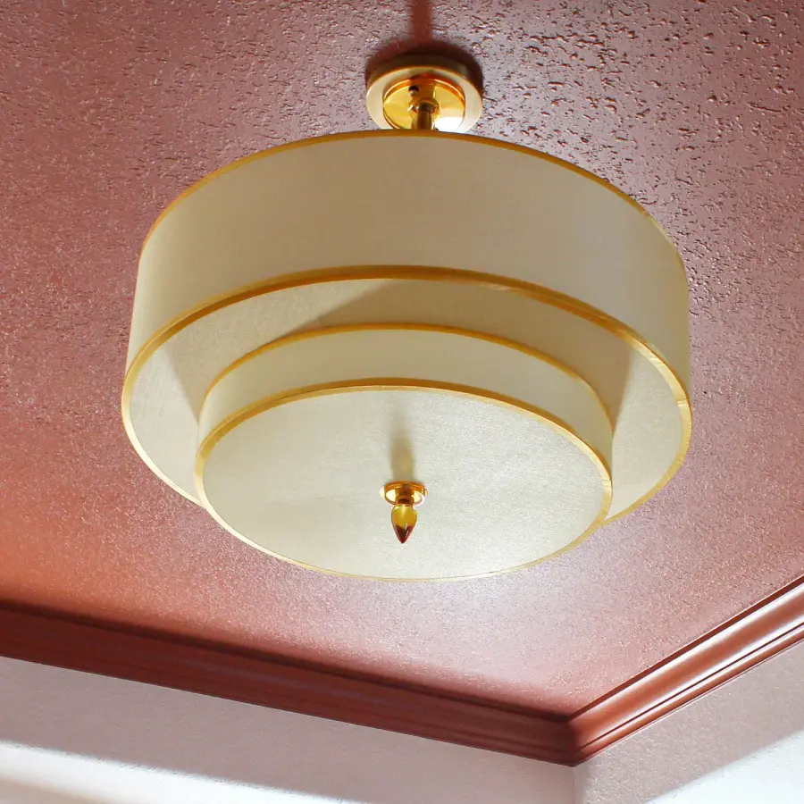 Luxo 26" Semi Flush Mount in Antique Brass - Image 5