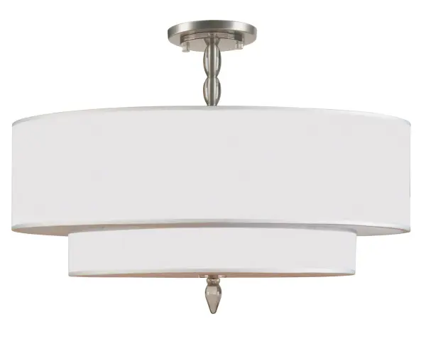 Luxo 26" Semi Flush Mount in Antique Brass - Image 8