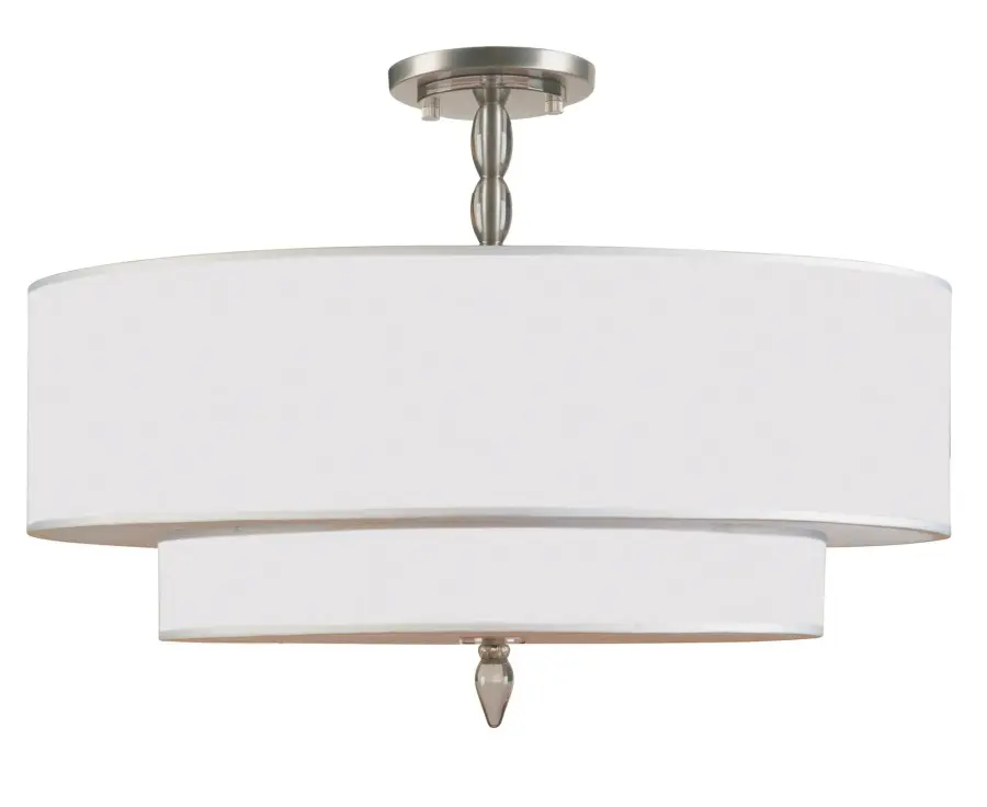 Luxo 26" Semi Flush Mount in Antique Brass - Image 8