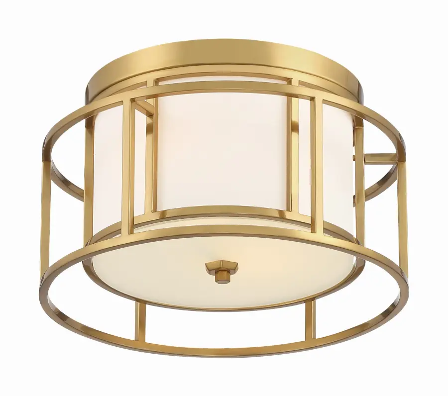 Hulton 15" Flush Mount in Luxe Gold - Image 2
