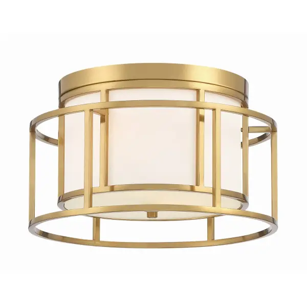 Hulton 15" Flush Mount in Luxe Gold - Image 3