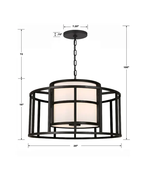 Hulton 25" Chandelier in Luxe Gold - Image 17