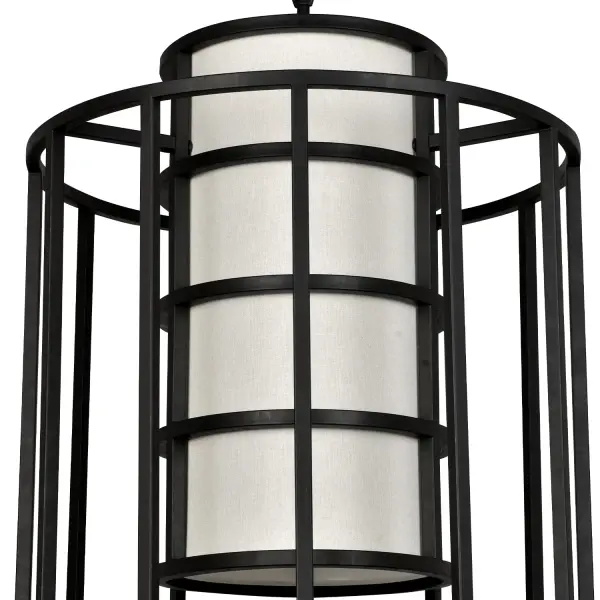 Hulton 21" Matte Black Chandelier - Image 4