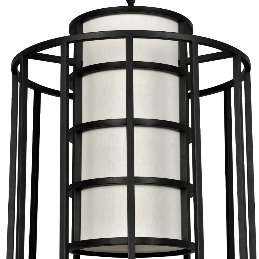 Hulton 21" Matte Black Chandelier - Image 4