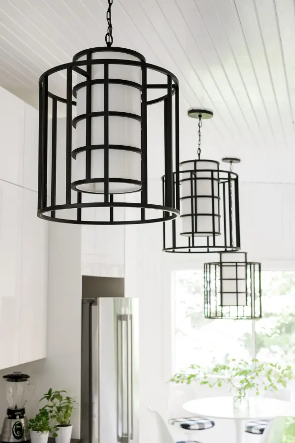 Hulton 21" Matte Black Chandelier - Image 8