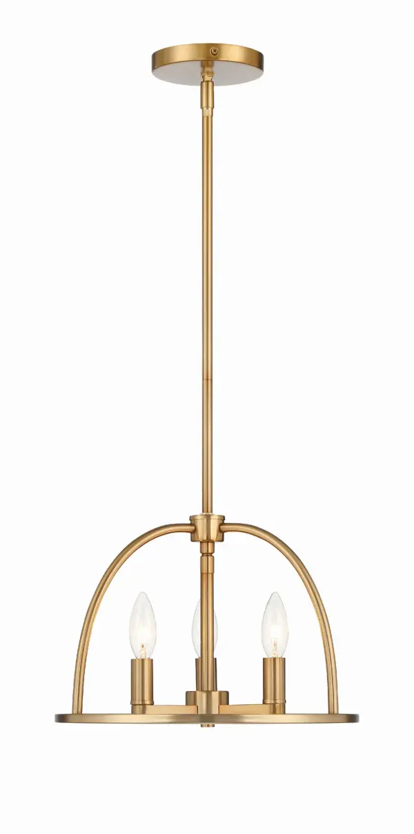 Abbott 13.75" Black Chandelier - Image 1