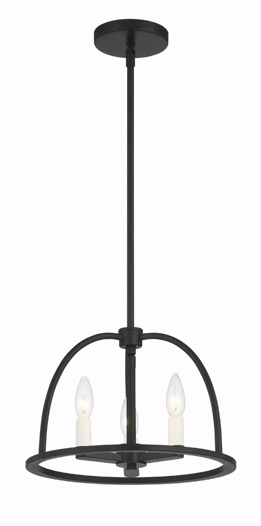 Abbott 13.75" Black Chandelier - Image 11