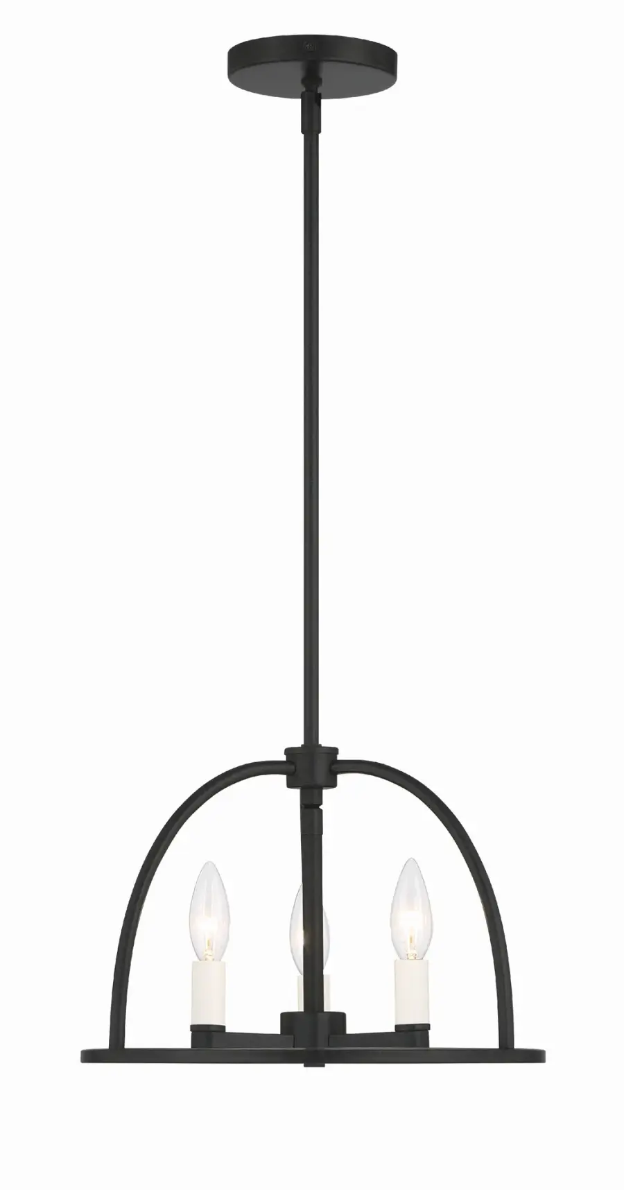 Abbott 13.75" Black Chandelier - Image 12