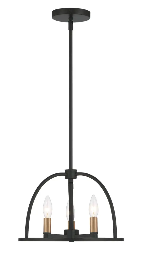Abbott 13.75" Black Chandelier - Image 13