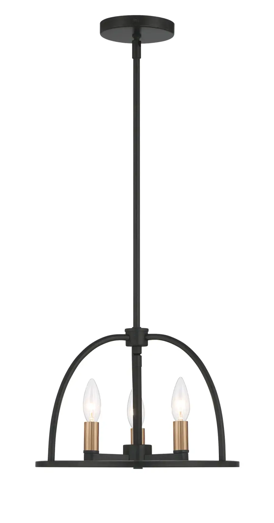 Abbott 13.75" Black Chandelier - Image 13