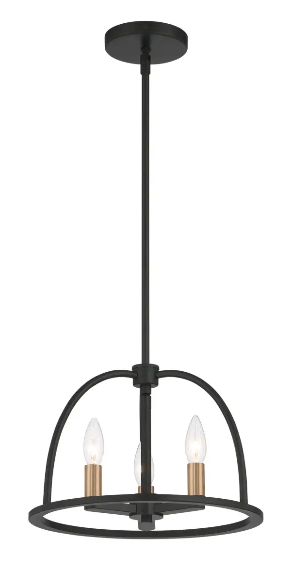 Abbott 13.75" Black Chandelier - Image 14