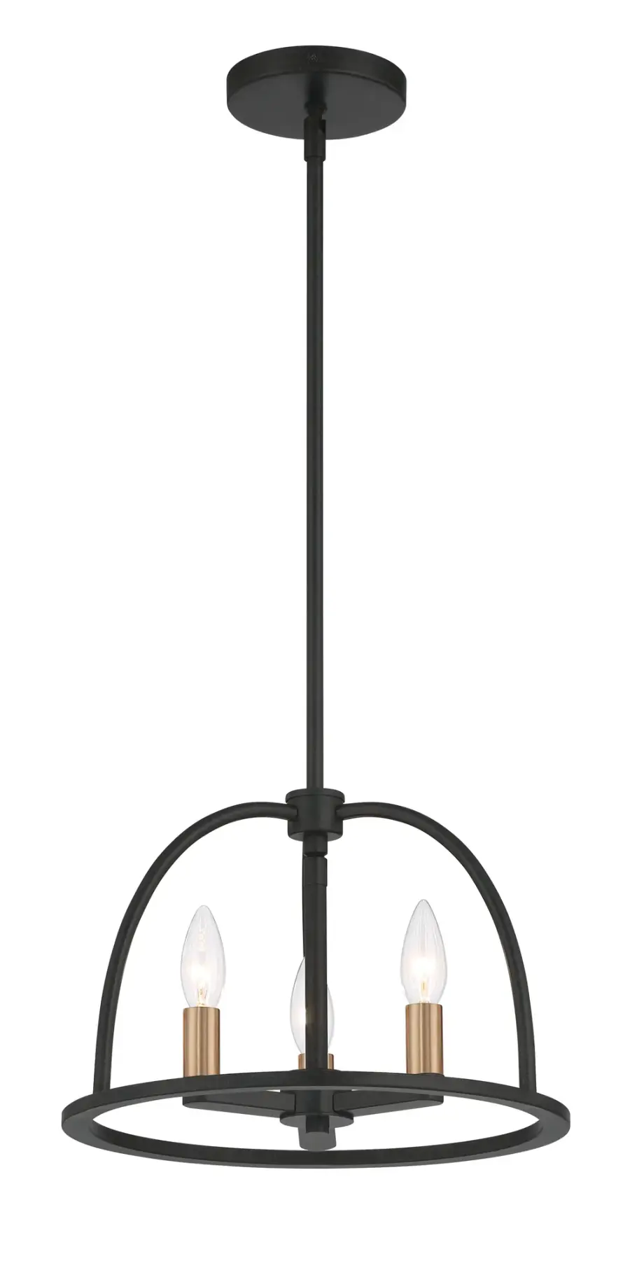 Abbott 13.75" Black Chandelier - Image 14