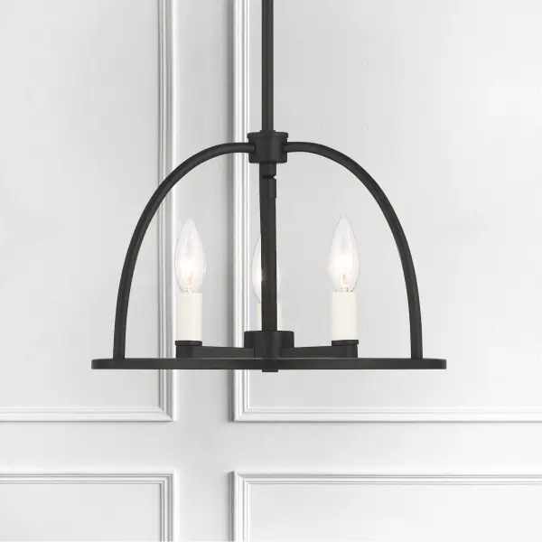 Abbott 13.75" Black Chandelier - Image 17