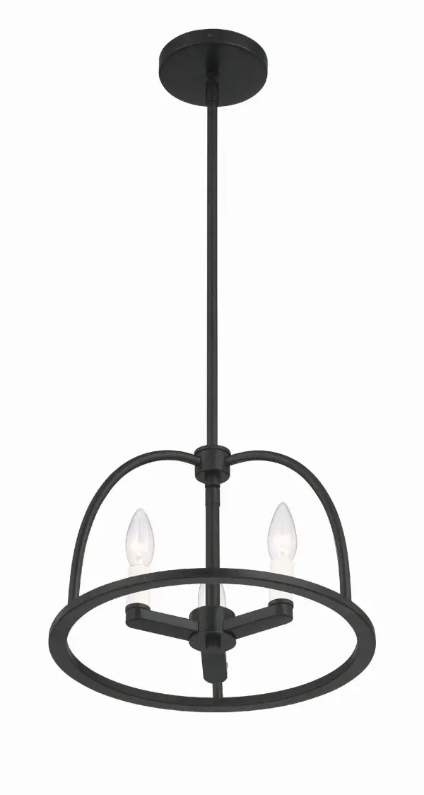Abbott 13.75" Black Chandelier - Image 10