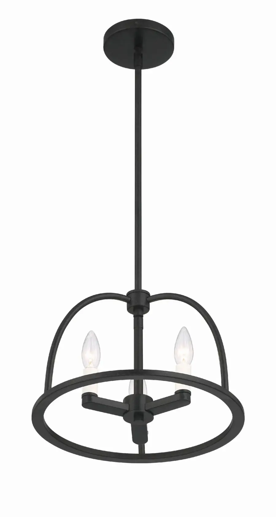 Abbott 13.75" Black Chandelier - Image 10