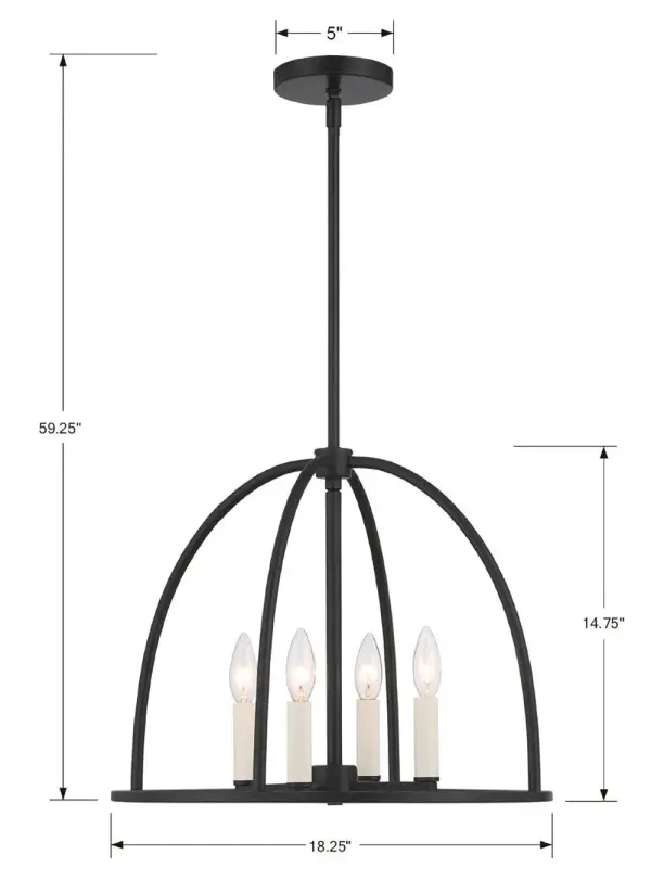 Abbott 18.25" Chandelier - Image 20