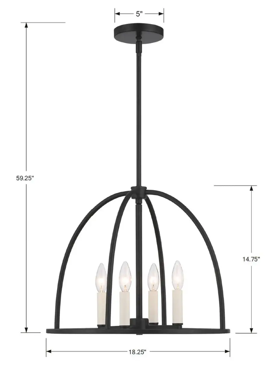 Abbott 18.25" Chandelier - Image 20