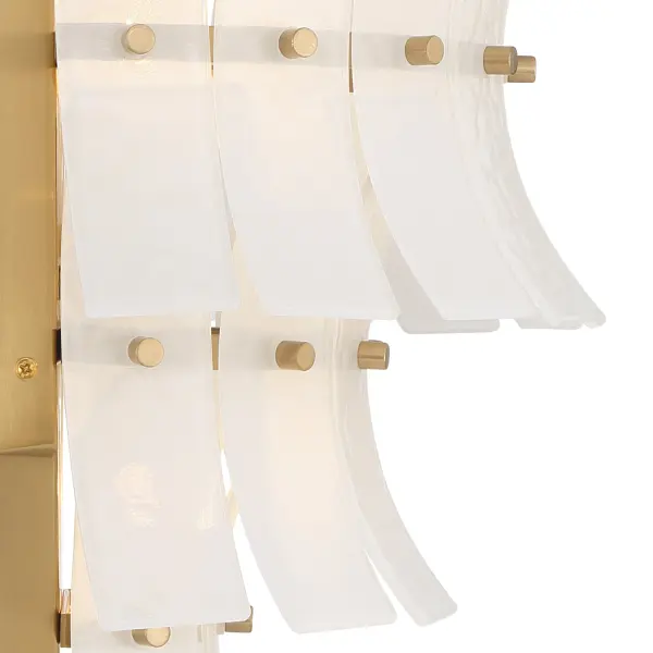 Abigail 15" Sconce in Aged Brass with Blue Glass - Image 12