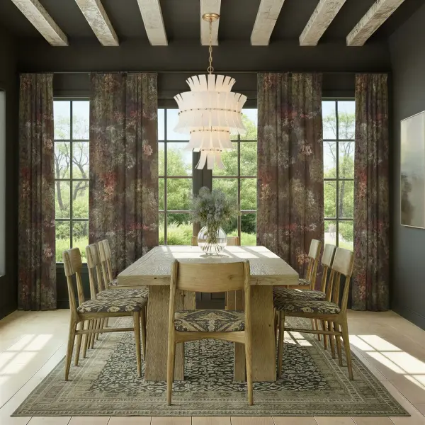 Abigail 22.25" Chandelier in Aged Brass with Blue Glass - Image 14
