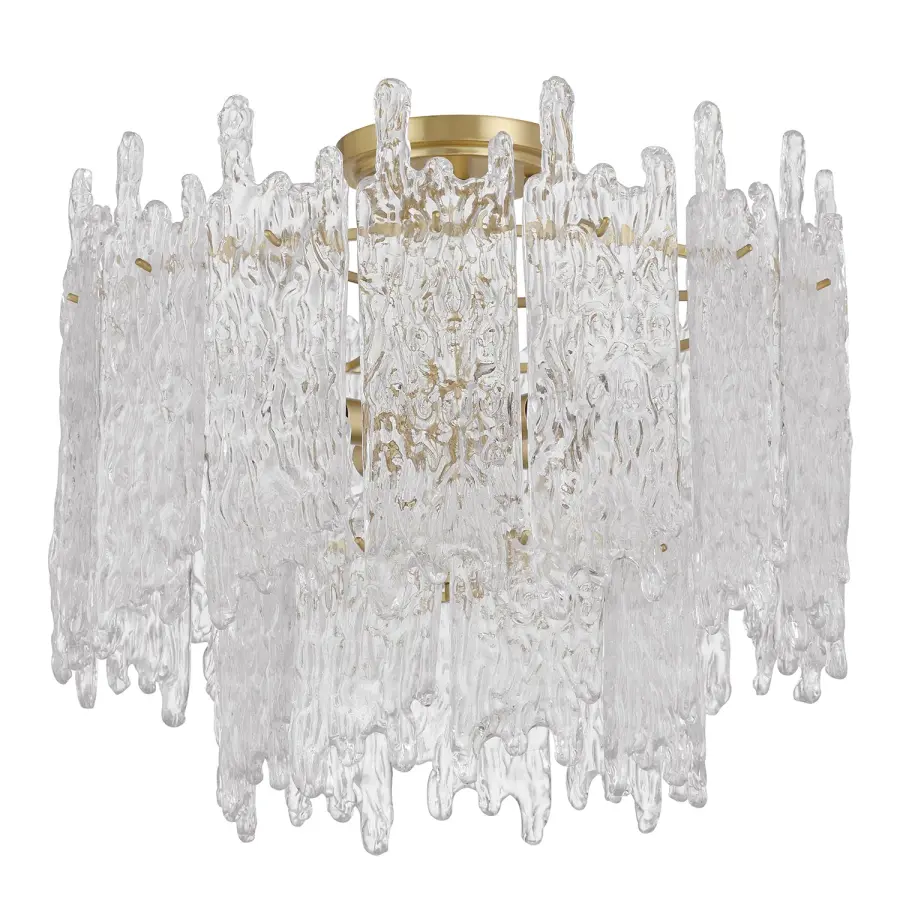 Ackerly 16" Semi Flush Mount in Aged Brass - Image 2
