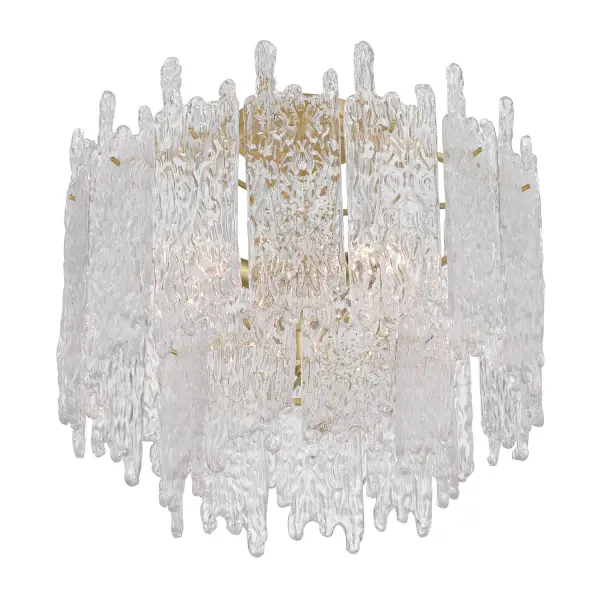 Ackerly 16" Semi Flush Mount in Aged Brass - Image 4