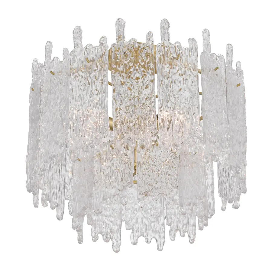 Ackerly 16" Semi Flush Mount in Aged Brass - Image 4