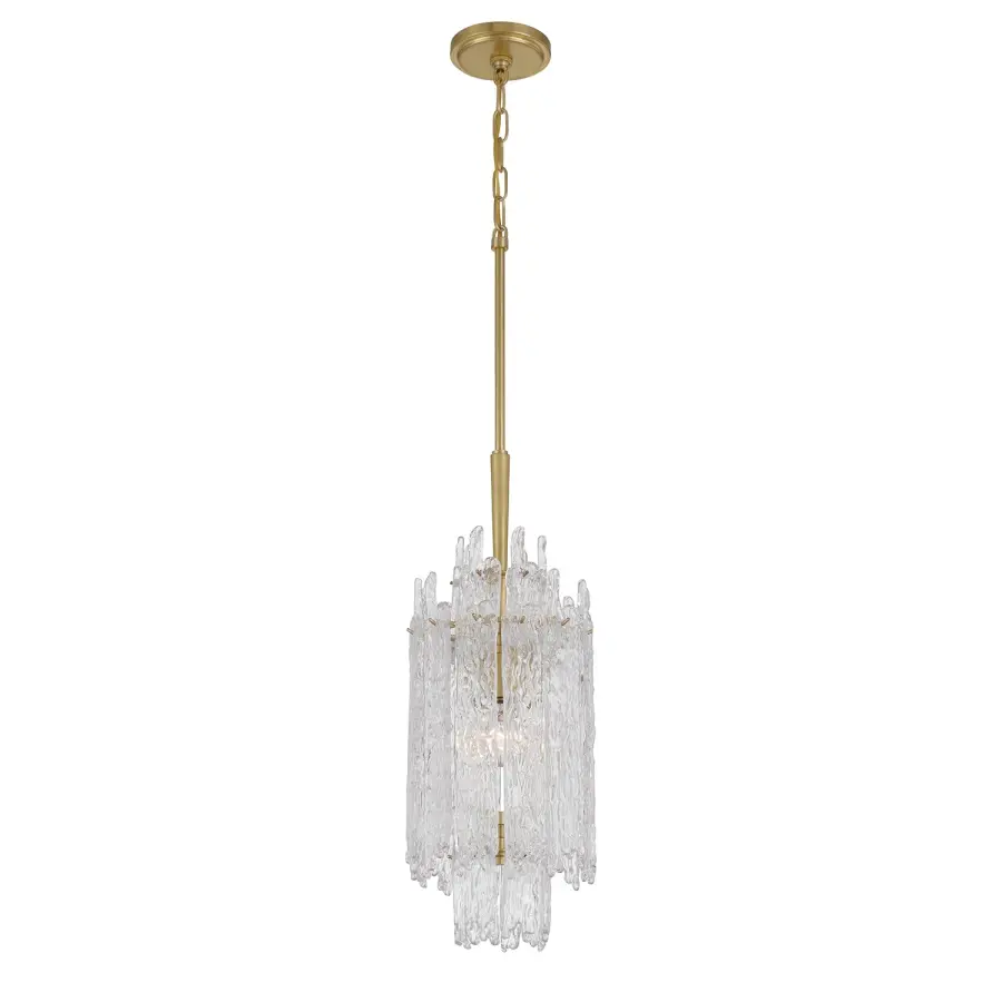Ackerly 8.5" Ice Glass Chandelier - Image 1