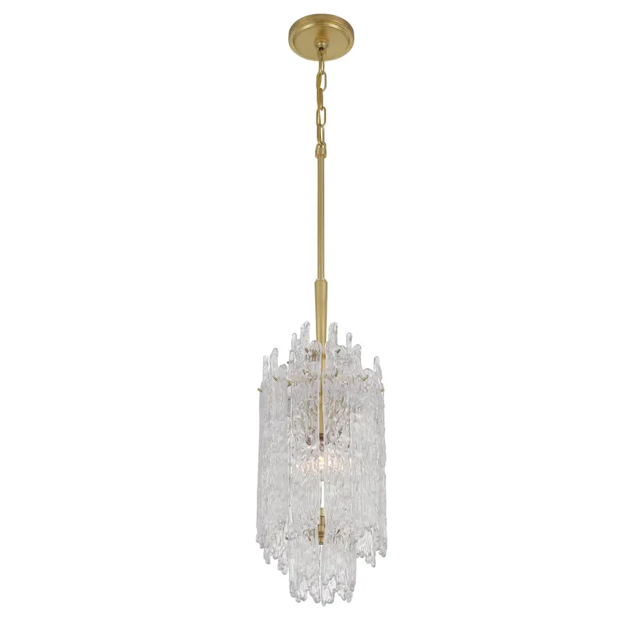 Ackerly 8.5" Ice Glass Chandelier - Image 4