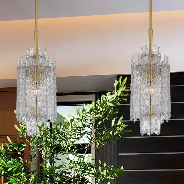 Ackerly 8.5" Ice Glass Chandelier - Image 7