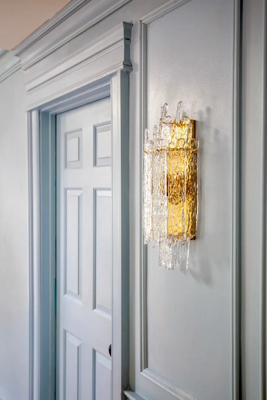 Ackerly 7.5" Ice Glass Sconce - Image 7