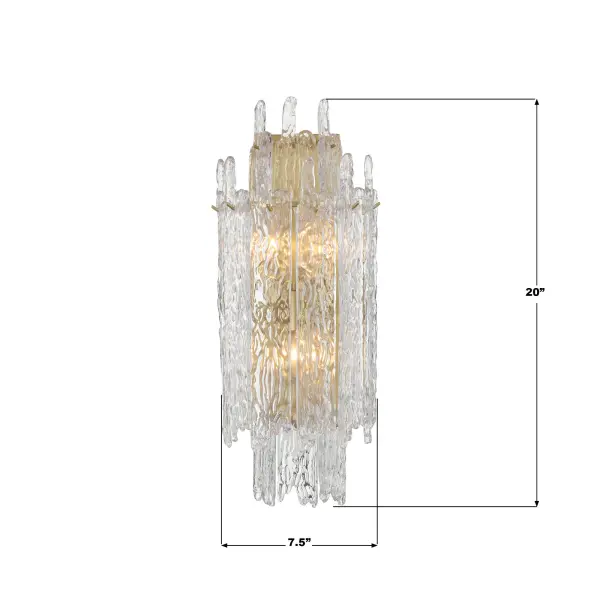 Ackerly 7.5" Ice Glass Sconce - Image 8