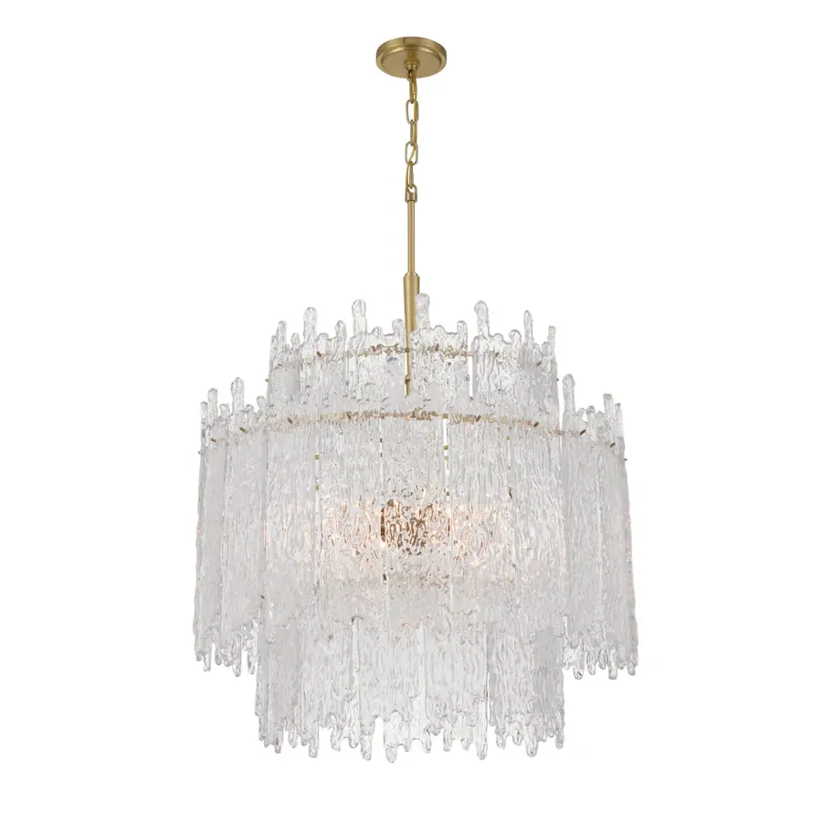 Ackerly 23.5" Ice Glass Chandelier - Image 1