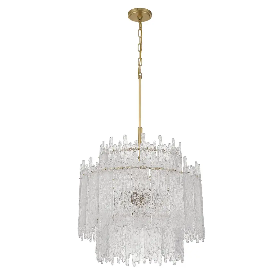 Ackerly 23.5" Ice Glass Chandelier - Image 2