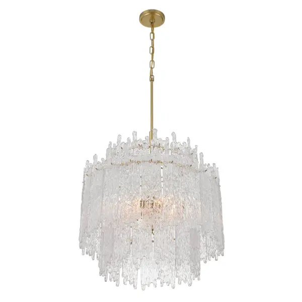 Ackerly 23.5" Ice Glass Chandelier - Image 4