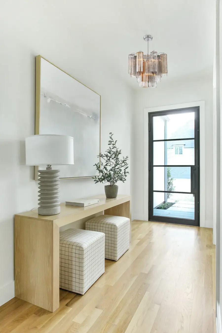 Addis 17.75" Chandelier in Polished Chrome with Autumn Glass - Image 14